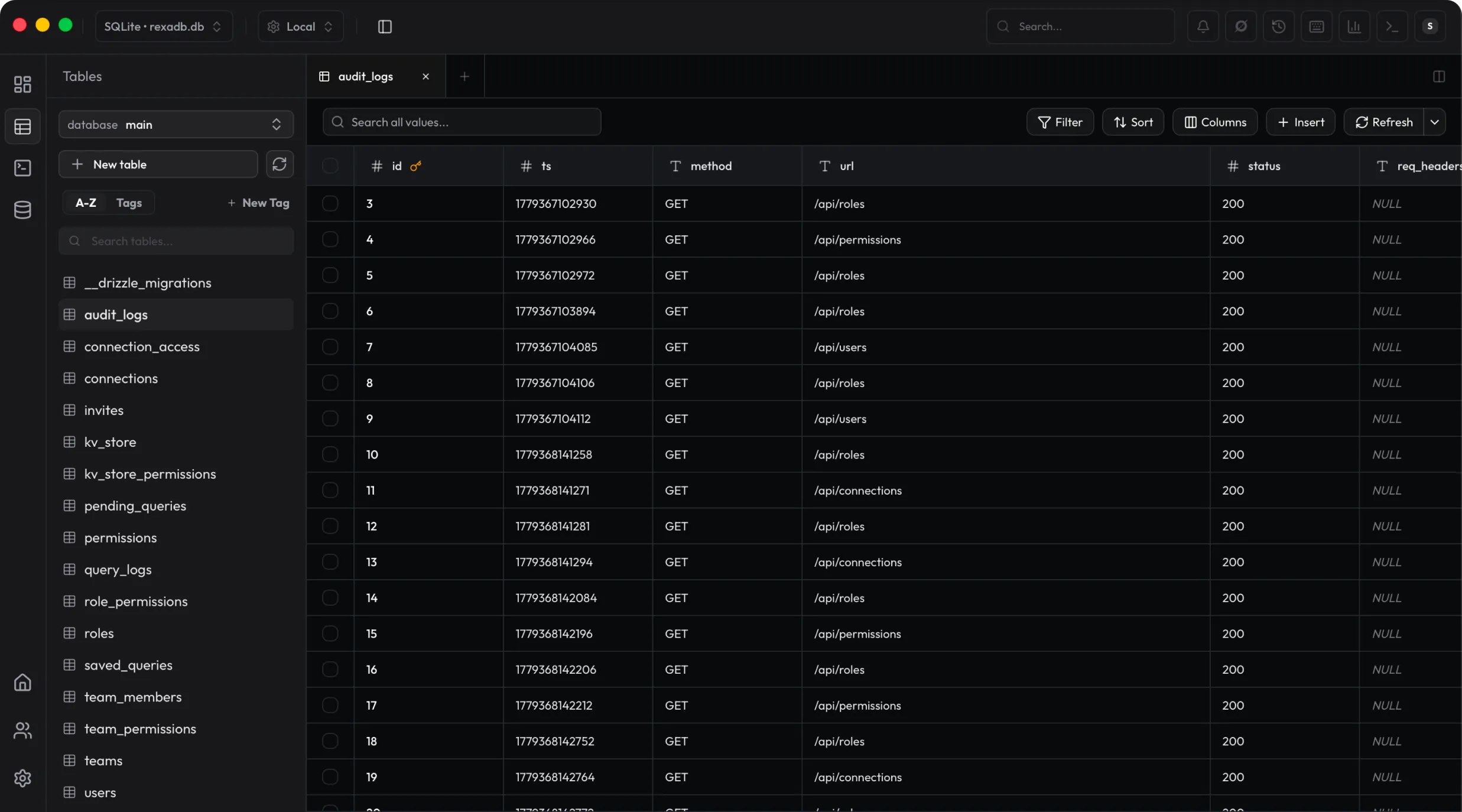 RexaDB App